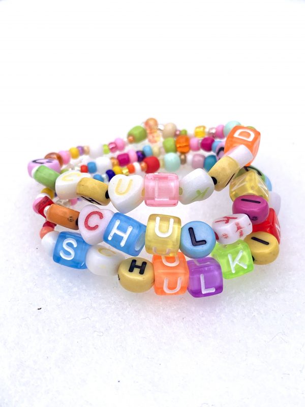 Kinderarmband Einschulung Buchstabenarmband