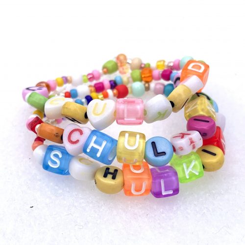 Kinderarmband Einschulung Buchstabenarmband